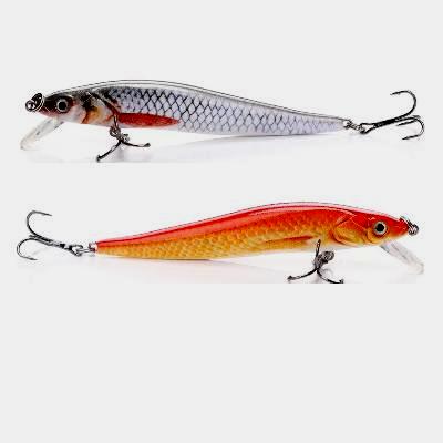 5 pc assortment 3 3/8 inch jerk bait minnows